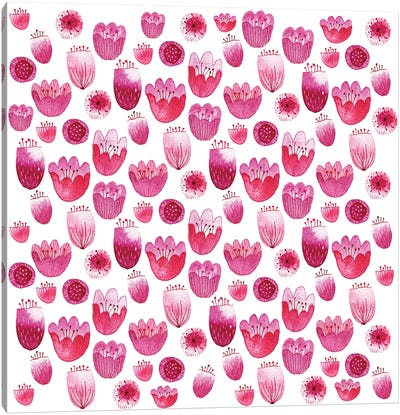 Fancy Pink Blossom Canvas Art Print - Nic Squirrell