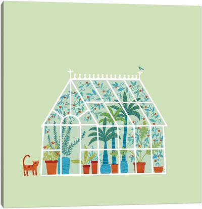 Greenhouse Canvas Art Print - Nic Squirrell