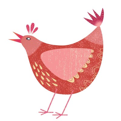 Chicken by Nic Squirrell canvas print