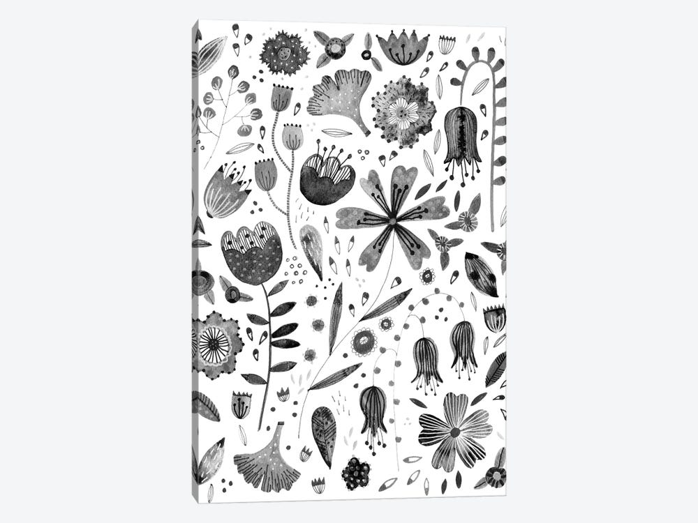 Ink Flowers by Nic Squirrell 1-piece Canvas Artwork