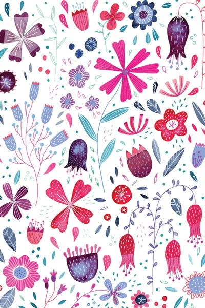 Kennington Flowers by Nic Squirrell multi panel art