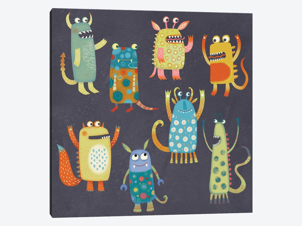 Monster Fun by Nic Squirrell 1-piece Canvas Wall Art