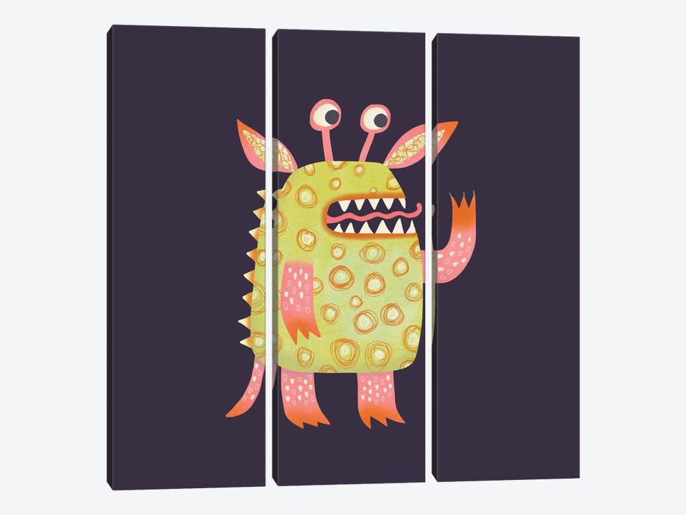 Monster Rufus by Nic Squirrell 3-piece Art Print