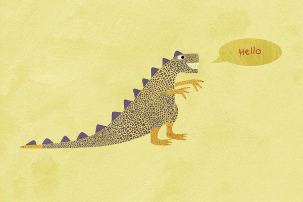 Kids Dinosaur Art: Dinosaur by Nic Squirrell