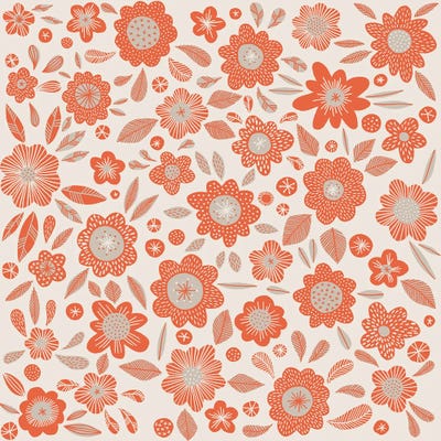 Orange Flowers Canvas Print by Nic Squirrell | iCanvas