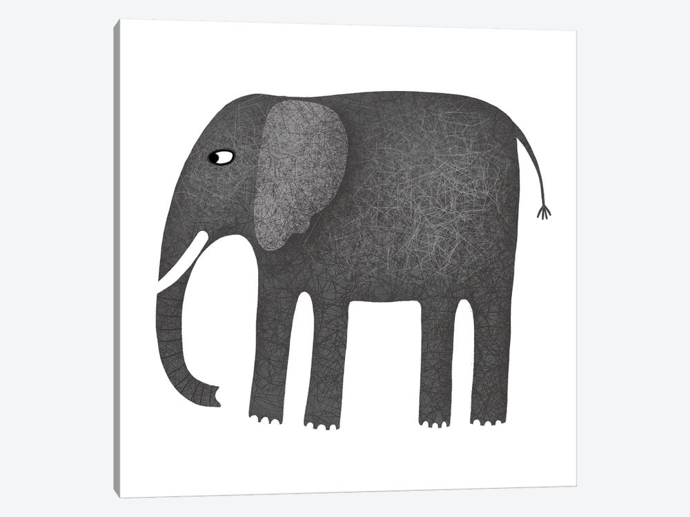 Elephant by Nic Squirrell 1-piece Canvas Art Print