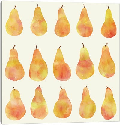 Pears Canvas Art Print - Nic Squirrell