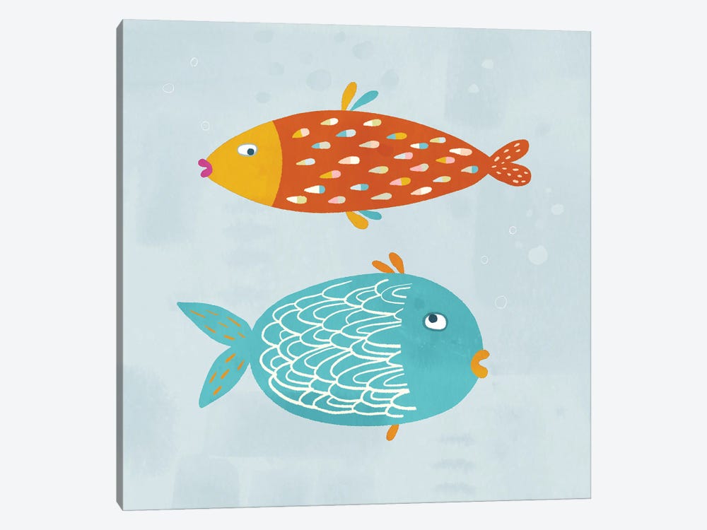 Sarcastic Fish by Nic Squirrell 1-piece Canvas Artwork