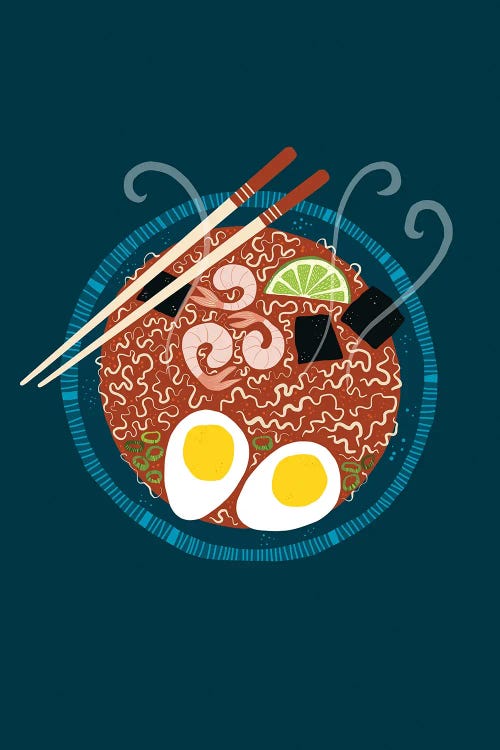 Ramen Noodles by Nic Squirrell wall art