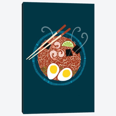 Ramen Noodles Canvas Print #NSQ222} by Nic Squirrell Art Print