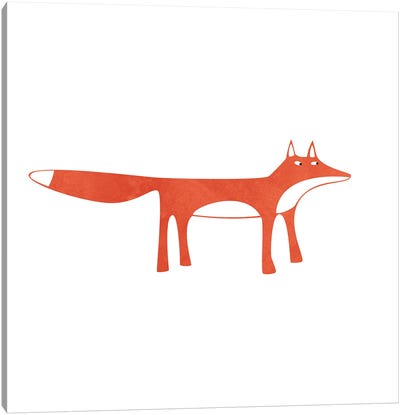 Red Fox Canvas Art Print - Nic Squirrell