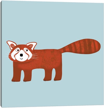 Red Panda Canvas Art Print - Nic Squirrell