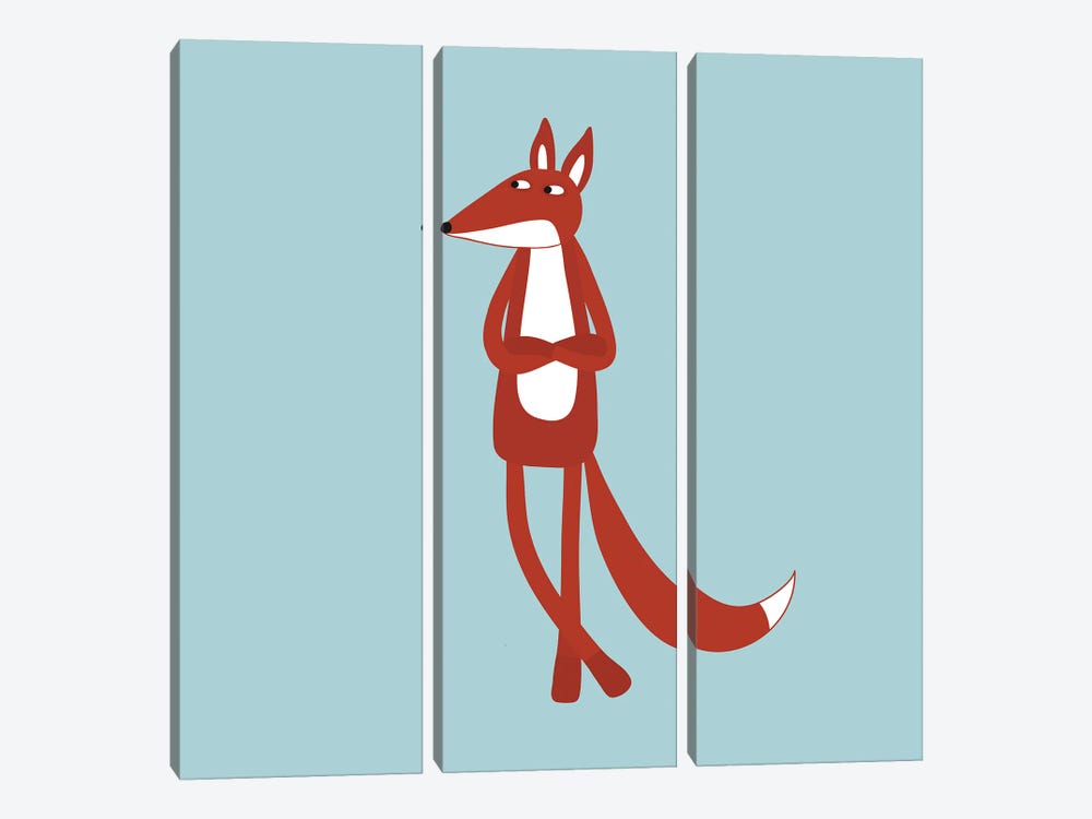 Sarcastic Fox by Nic Squirrell 3-piece Canvas Art