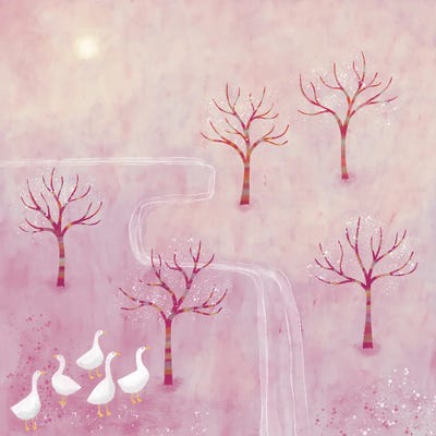 Geese In The Orchard by Nic Squirrell art print