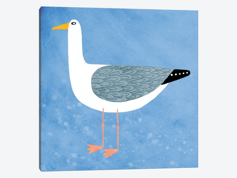 Seagull Blue by Nic Squirrell 1-piece Canvas Art