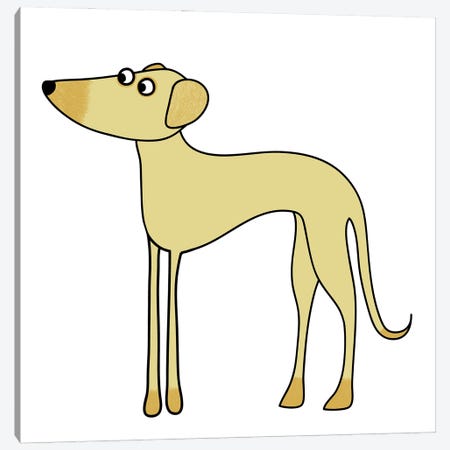 Sloughi Dog Canvas Print #NSQ244} by Nic Squirrell Canvas Art