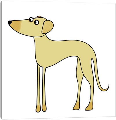 Sloughi Dog Canvas Art Print - Nic Squirrell