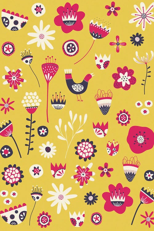 Spring Folk Floral Yellow