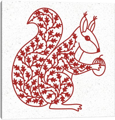 Squirrel Canvas Art Print - Nic Squirrell