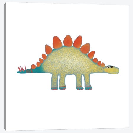 Stegosaurus Canvas Print #NSQ257} by Nic Squirrell Art Print