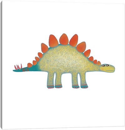 Stegosaurus Canvas Art Print - Nic Squirrell