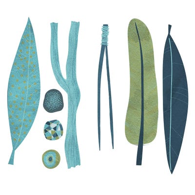 Sticks And Stones by Nic Squirrell multi panel art