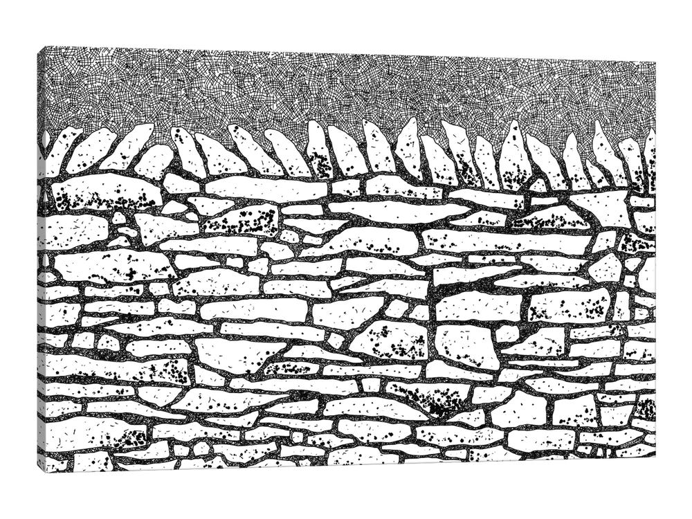 dry stone wall diagram