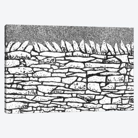 Dry Stone Wall Canvas Print #NSQ259} by Nic Squirrell Canvas Artwork