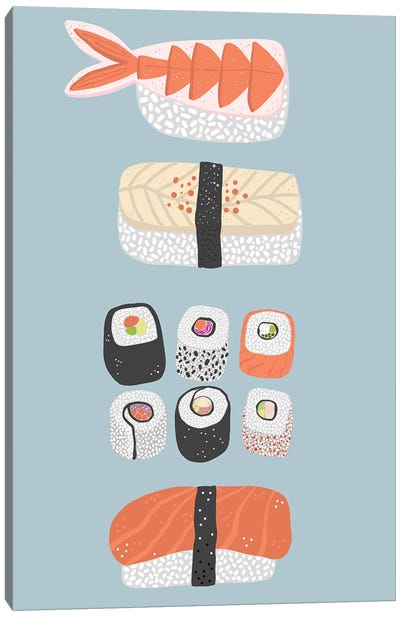 Sushi Canvas Art Print - Asian Cuisine Art