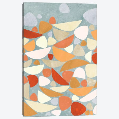 Sea Bed Orange Canvas Print #NSQ270} by Nic Squirrell Canvas Wall Art
