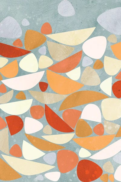 Circular Abstract: Sea Bed Orange by Nic Squirrell