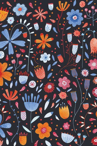 English Meadow Dark by Nic Squirrell canvas print