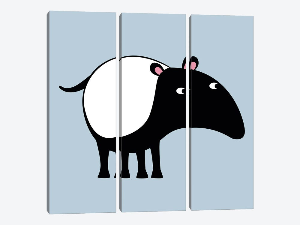 Tapir 3-piece Canvas Art Print