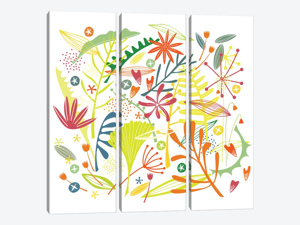 Tropical by Nic Squirrell 3-piece Canvas Print
