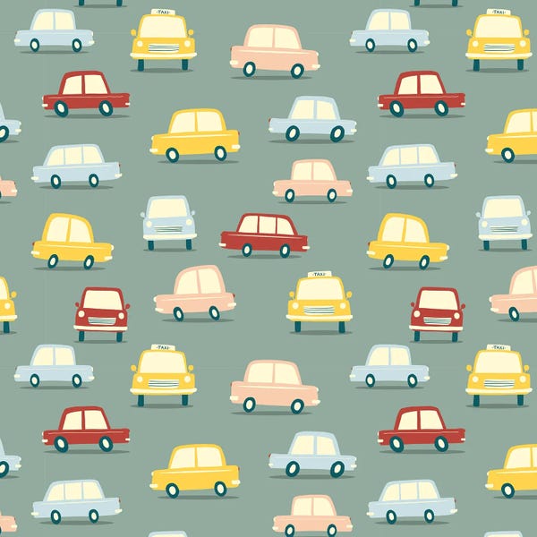 Vintage Car Traffic Jam