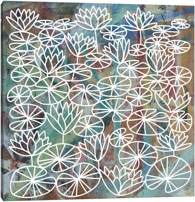 Waterlilies Canvas Art Print - Nic Squirrell