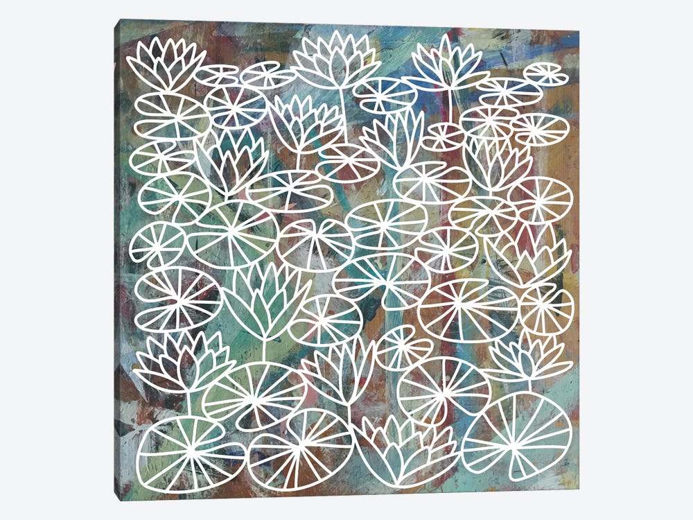 Waterlilies by Nic Squirrell 1-piece Canvas Wall Art