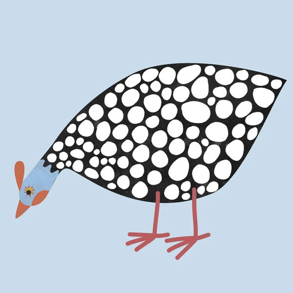 Chickens & Roosters: Guinea Hen by Nic Squirrell