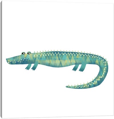 Alligator Canvas Art Print - Nic Squirrell