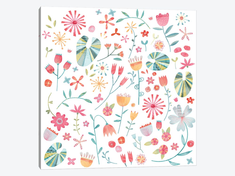 Wayside Flowers by Nic Squirrell 1-piece Art Print