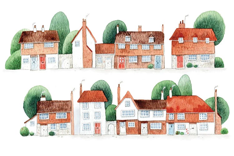 Winchelsea Houses by Nic Squirrell wall art