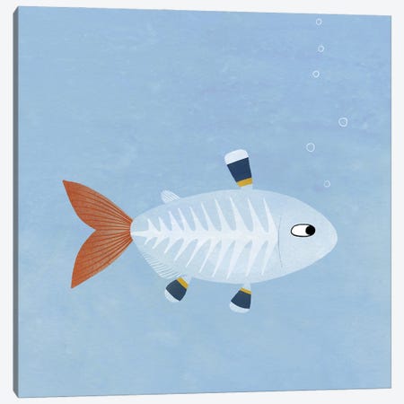 X-Ray Tetra Fish Canvas Print #NSQ312} by Nic Squirrell Art Print