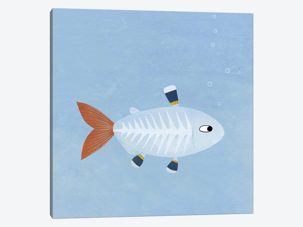 X-Ray Tetra Fish by Nic Squirrell 1-piece Canvas Wall Art
