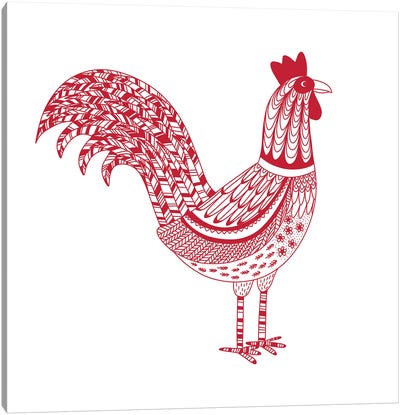 The Most Magnificent Rooster Canvas Art Print - Nic Squirrell