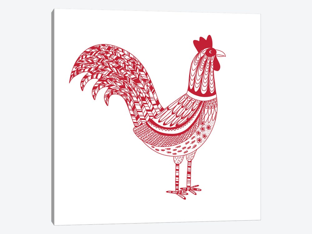 The Most Magnificent Rooster by Nic Squirrell 1-piece Art Print