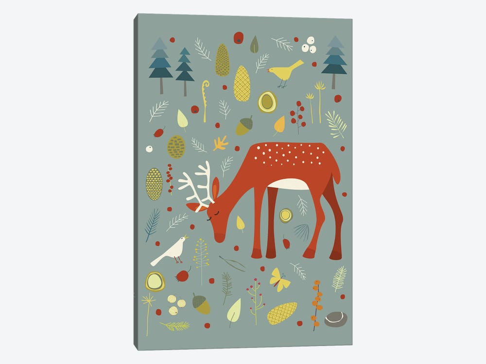 Hello Deer! by Nic Squirrell 1-piece Canvas Art