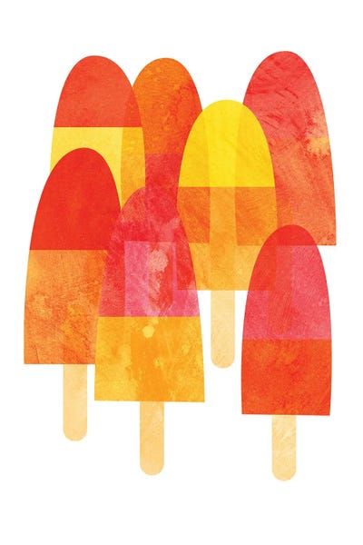 Ice Lollies by Nic Squirrell multi panel art
