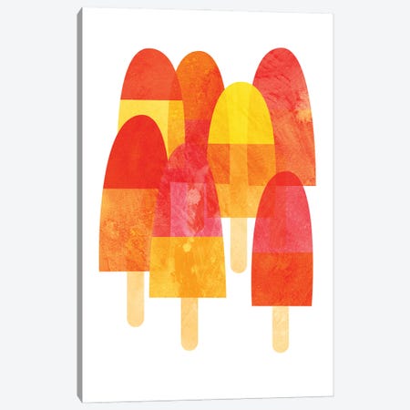 Ice Lollies Canvas Print #NSQ35} by Nic Squirrell Canvas Artwork