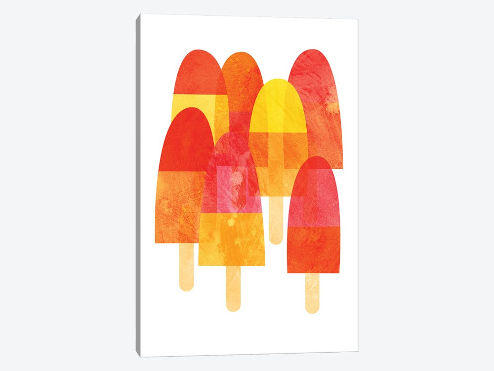 Ice Lollies by Nic Squirrell 1-piece Canvas Art Print