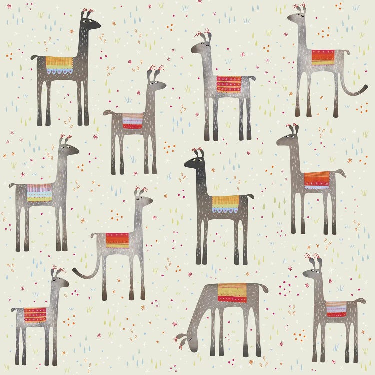 Llamas In A Meadow